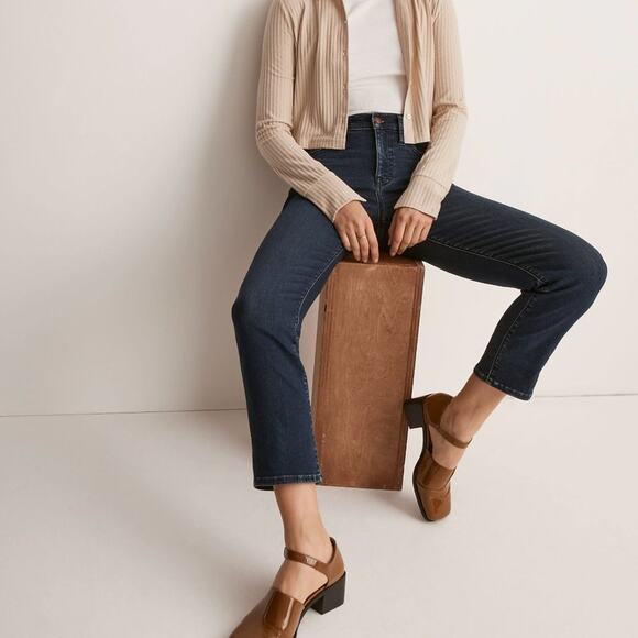 Madewell Mid-Rise Stovepipe Jeans in Dahill Wash Size 23 - Picture 1 of 11